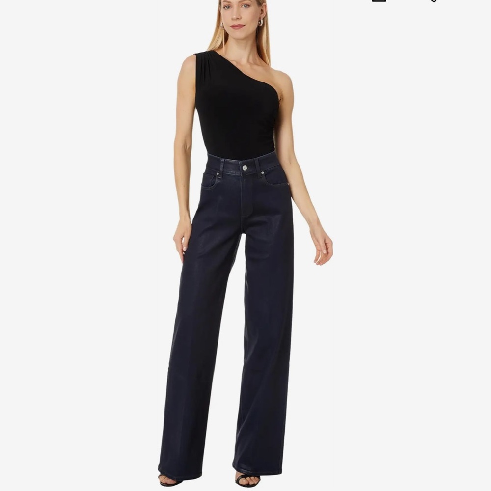 Paige Sasha Jeans in Glazed Indigo Coating - Picture 4 of 4